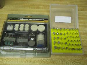 lot 627 image: 22pc cleaning and polishing set, small dremal pieces 45pc