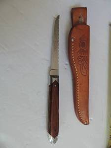 lot 365 image: queen steel #76 fish fillet knife 4 14 blade 8 12 long