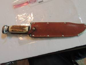 lot 812 image: Solingen -Anton Wingen Jr. hammer forged - OTHELLO Hunting knife 13 long - 8 blade
