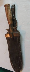lot 901 image: m1890 intrenching knife marked us springfield #2536 13 12 long - blade 8 12 , width 2 scarbard - watervliet arsenac