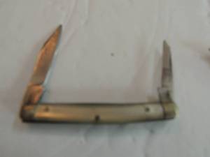 lot 612 image: vintage sabre - 2 blade - 2  1 14 pearl handle
