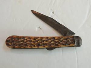 lot 672 image: lock back knife 4 12 long - 3 12 blade
