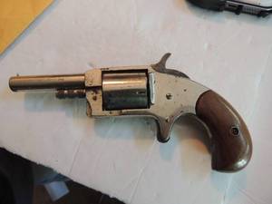 lot 151 image: Hood Firearms Wide Awake   SPUR Trigger Revolver 32  RM    5 shot #1377