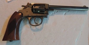lot 841 image: (I.J.)  Iver Johnson Target sealed  IJA&C wks. 22LR 6 barrel M56600 App. 1948