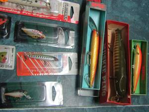 lot 864 image: qty 10 new fishing lures big and small