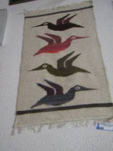 lot 22 image: Ecuador HANDMADE WOVEN TAPESTRY  2816