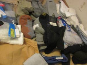 lot 751 image: large assortment of new and some used mens socks