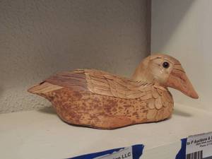 lot 341 image: WOODEN DUCK DECOY...