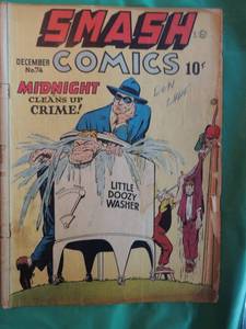lot 455 image: Smash Comics #74 Midnight Cleanup Crime