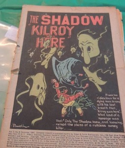 lot 907 image: THE SHADOW  KILROY HERE DECEMBER 1947
