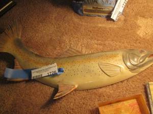 lot 1726 image: mounted rainbow fish