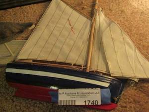 lot 1740 image: double sail-sail boat