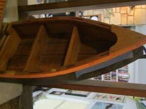 lot 1733 image: wooden sailboat