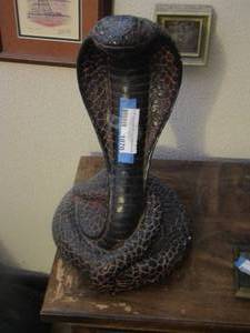 lot 1070 image: statue of a Egypt cobra  16