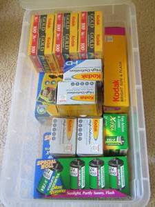 lot 1106 image: Kodak and Fiji camera film rolls new new new