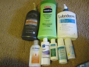 lot 1114 image: lot of used and new lotions