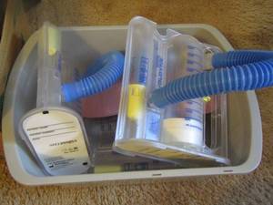 lot 1128 image: breathing tubes to strengthen your lungs recommended for all