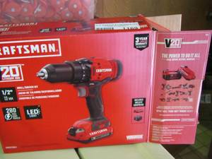 lot 1169 image: Craftsman 1  drill  V20 lithium NIB $$$$$$$$$$$$