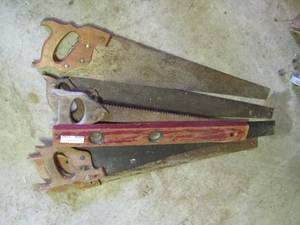 lot 1190 image: various hand saws