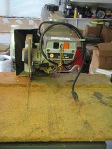 lot 1203 image: black and decker table saw 3 cut