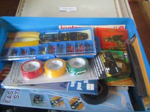 lot 1232 image: fix in maps, black electrical tape, wire cutters and wire nuts