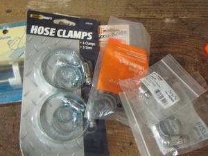 lot 1265 image: hose clamps, o - ring, blade honing guide