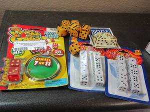 lot 1284 image: new packs of dice