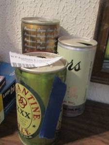 lot 1385 image: empty beer cans - Ballantine ale , Coors