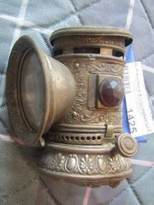 lot 1425 image: ANTIQUE BICYCLE LIGHT  -KEROSENE  JEWELED LAMP - LATE 1800S1900S  - $$$$$$$$$$