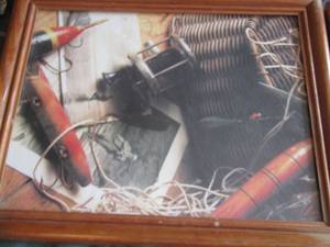 lot 1433 image: framed fishing art