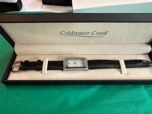 lot 1591 image: NEW Black Croc Tank watch
