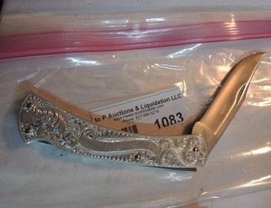 lot 1083 image: buck - 111 classic knife single blade - etched - 3 dot 3 34 blade