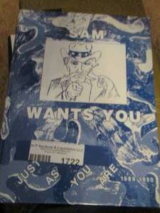lot 1722 image: year books from years 19891990 Sam-parrot and Hurst 1978 year