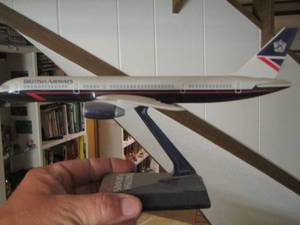 lot 1872 image: British airways model airplane