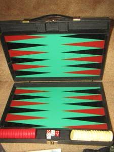 lot 1675 image: backgammon game