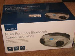 lot 1676 image: insignia multi function Bluetooth stereo boombox