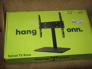 lot 1679 image: hang Onn swivel TV base 32 -65