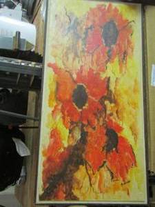 lot 1902 image: red flower art