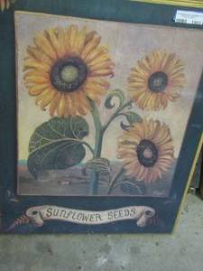 lot 1903 image: garden ridge sunflower seed art very pretty