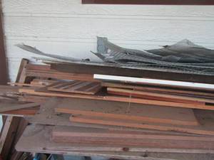 lot 1915 image: misc. lot of wood and metal
