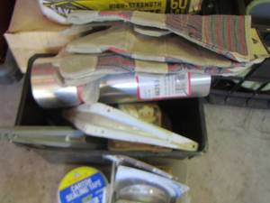 lot 1968 image: sealing tape, metal flashing, gloves and more