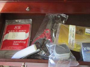 lot 1974 image: sanding film, scissors, x-treme tape and more