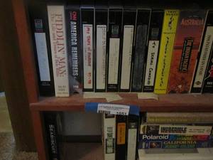 lot 1051 image: lot of various vhs tapes