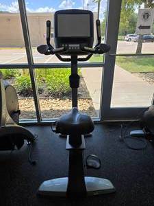 lot 13 image: Matrix U7x Upright Cycle w 15 Touchscreen & Nike iPod Fitness Tracking & Playlists