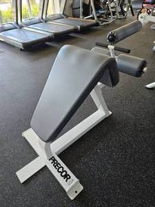 lot 49 image: Precor Hyperextension Lower Back Bench