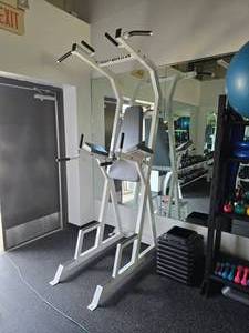 lot 86 image: Body Masters Vertical Knee Raise, Dip, Pull-Up Station