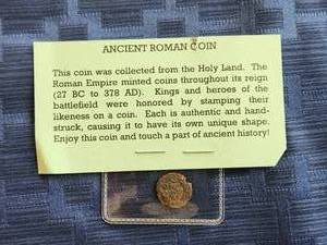 lot 26 image: Ancient Roman Coin - collected from the Holy Land