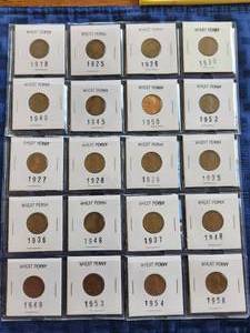 lot 29 image: Selection of Wheat Pennies (Penny)