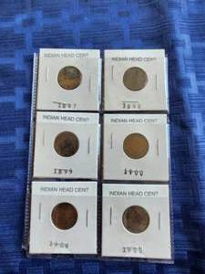 lot 63 image: Selection of Indian Head Cents -