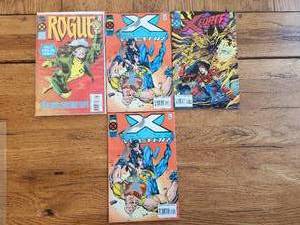 lot 21 image: Marvel Comics - Rogue #1, X Factor #111 (2), and X-Force #43